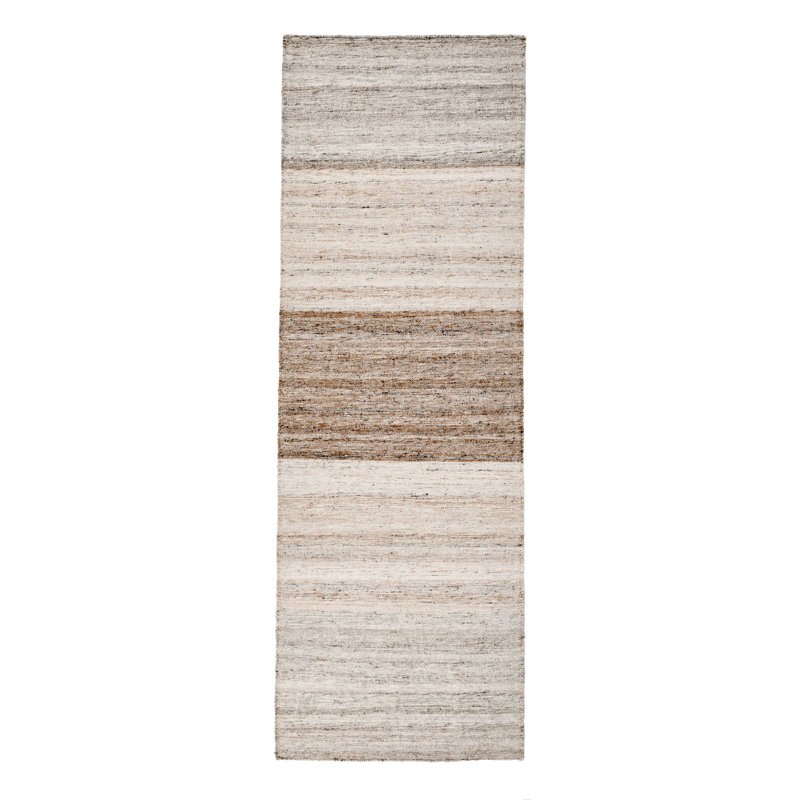 Matilda Multicolor Flat Woven Wool Stripe Runner Rug