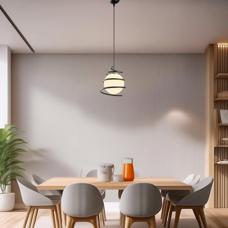 Luminaire suspendu simple à 1 lumière John-Paul