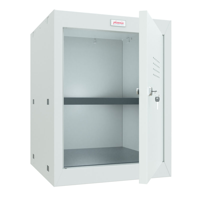 Metal 1 - Tier 40cm with Key, Light Grey