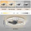 Ventilateur de plafond encastré à intensité variable avec lumières DEL Kordae-12551998-12551999