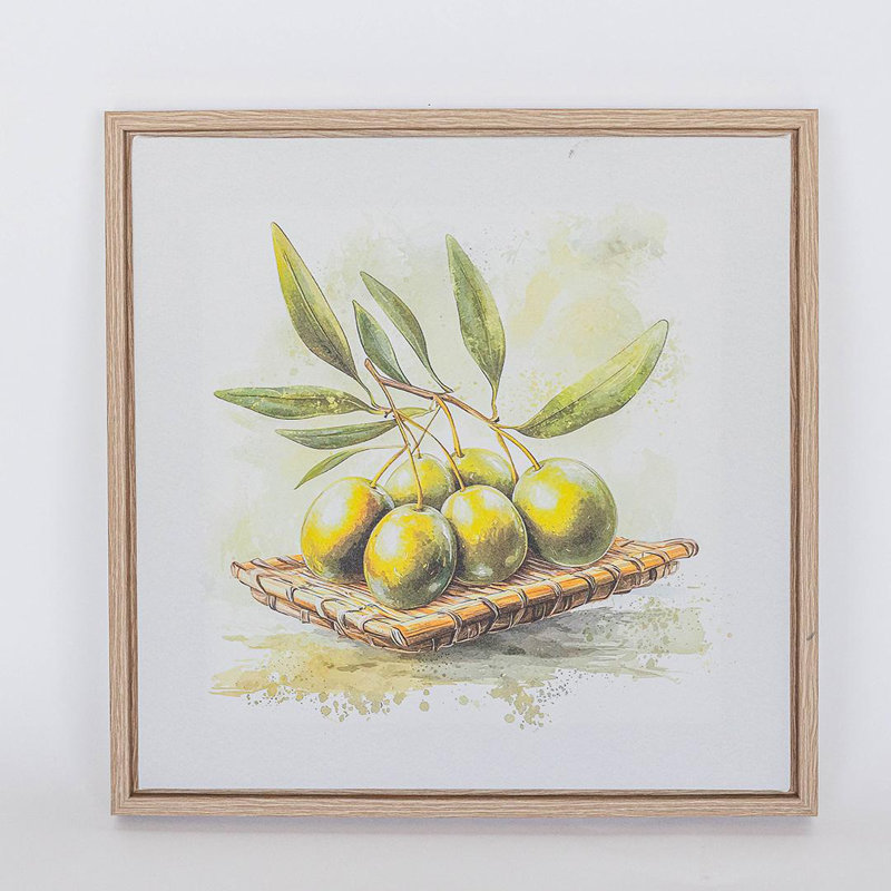 «Olives On A Tray», reproduction d'art sur toile