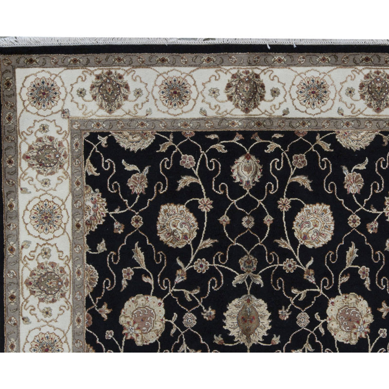 Handmade Silk and Wool Oriental Area Rug
