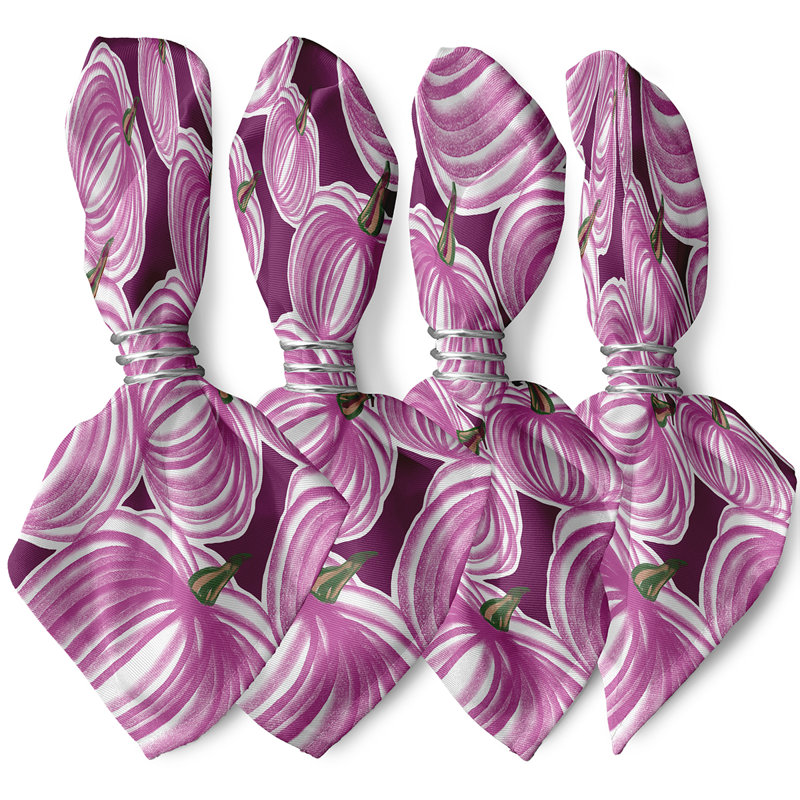 Ensemble de serviettes 4 pièces Maxson, Mauve