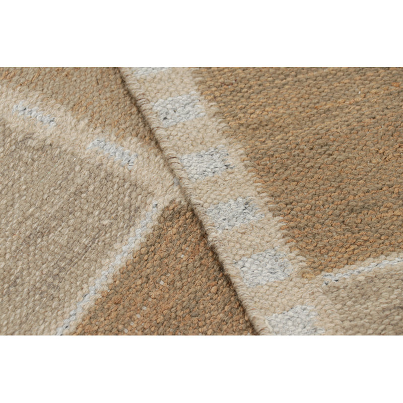 Scandinavian Wool Geometric Area Rug, Rectangle 10' x 14'