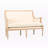 Donnell Modern Antique Finish Upholstered Loveseat, 33.43'' H X 47.12'' W X 21.09'' D