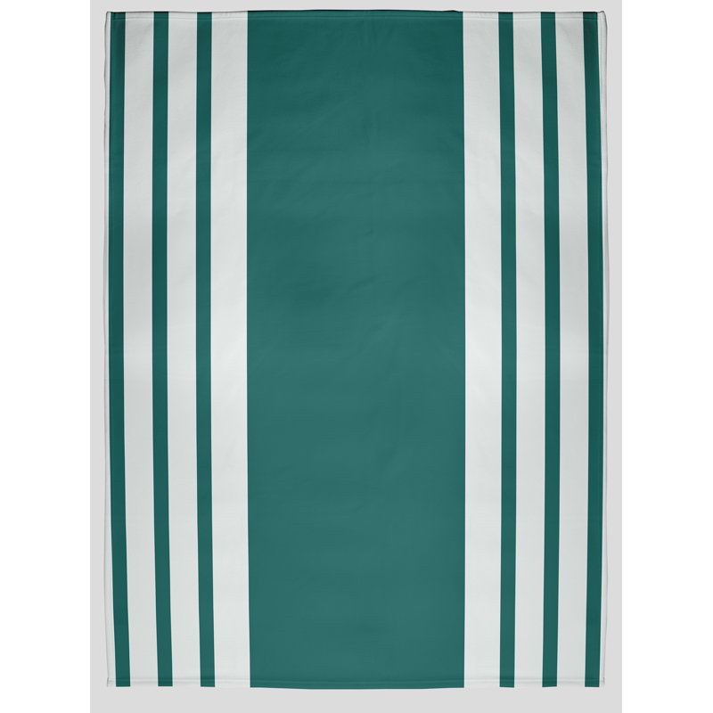 Jeté rayé toutes saisons Thick and Thin, L 30 po x L 39,75 po, Sarcelle