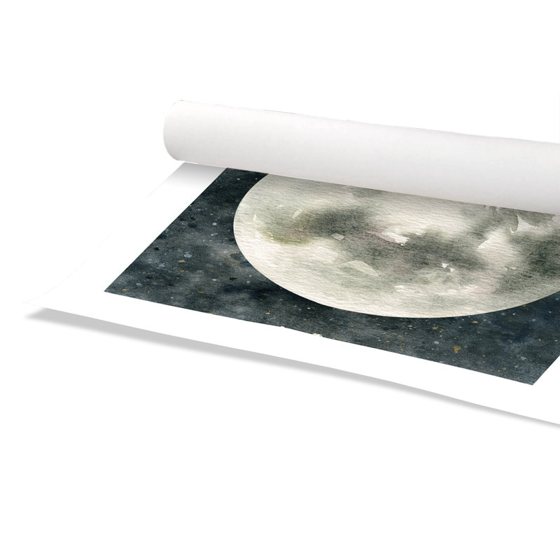 «Rolled Moon Love», impression sur papier, H 24 po x l 20 po x P 1 po