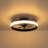 16" Modern Flush Mount LED Ceiling Fan with Remote