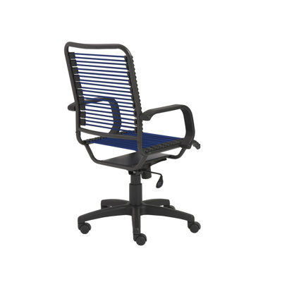 Fauteuil de bureau à roulettes noir et argent