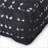 Ottoman Square Pouf, 25x25x8" Floor Cushion for Living Room | Navy Blue &amp; White Fabric