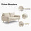 Causeuse à accoudoirs arrondis 56 po Sofa-680920425