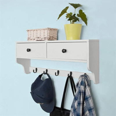 5 - Hook Wall Mounted Coat Rack