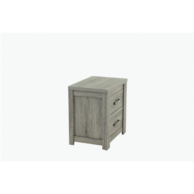 Table de chevet en chêne gris clair
