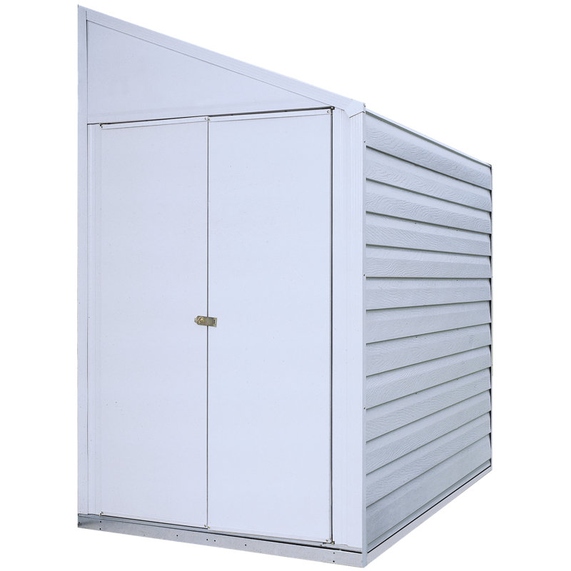 Remise de rangement en acier avec toiture à une seule pente de 4 x 7 pi Yardsaver®