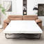 Lit convertible 2 places d'une capacité de 300 lb, escamotable, brun, idéal pour un lit convertible à espaces restreints, confortable et peu encombrant