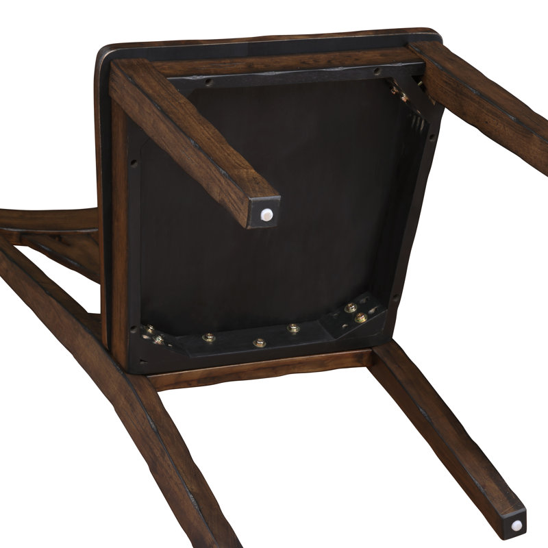 Demone Solid Wood Cross Back Dining Chair