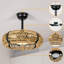 20" Caged Ceiling Fan with Light Farmhouse Natural Bamboo Strips-1488669947