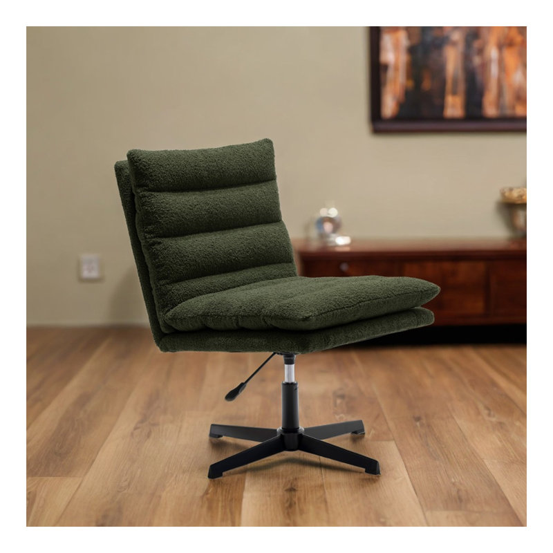 Fauteuil d'appoint pivotant à 360 ° Teddy, Vert