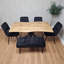 Wooden Dining Table with 4 Chairs and 1 bench Dining Kitchen Room Furniture-2079521049-2079521050