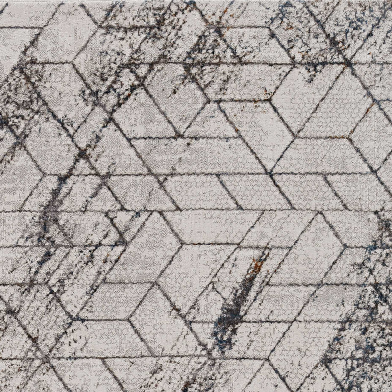 Geometric Indoor Rug, Rectangle 5' x 8'
