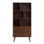 Breux Guthmar Mid-Century Modern Bookcase With Six Shelves And Two Doors-705702864