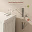 Armoire de rangement de cuisine blanche, meuble autoportant avec tiroir