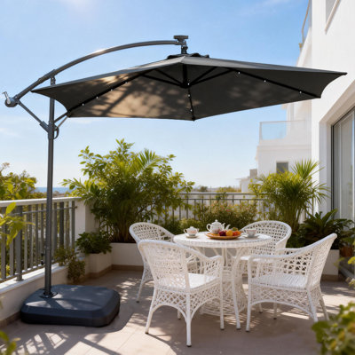 PAU 294cm Lighted Cantilever Parasol
