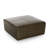 Square Genuine Leather Ottoman-406518403