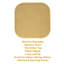 Coussin de chaise en mousse viscoélastique antidérapante 16 po x 16 po Alexis-86741250-112466860