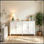Buffet avec 4 portes courbées décoratives-132944568