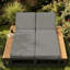 159 cm W Metal Patio Daybed with Cushions-1093610946