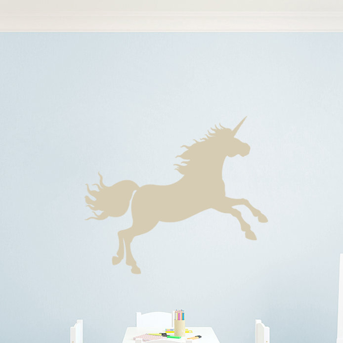 Adhésif décoratif licorne, Beige