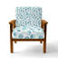 Chaise rembourrée à formes géométriques - Fauteuil bleu Breeze-1250022974