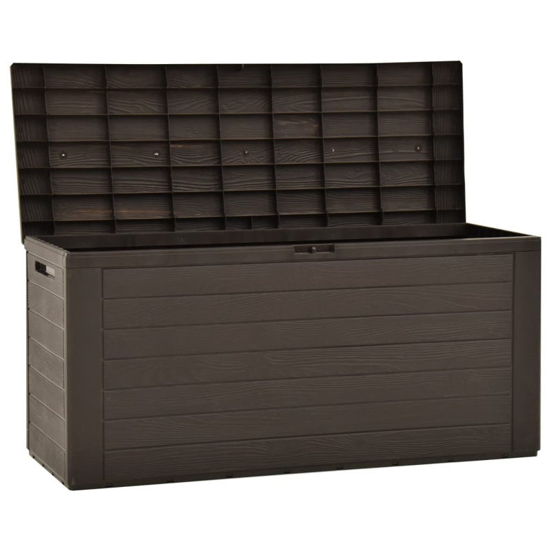 WFX Utility 44cm W 290L Water Resistant Plastic Lockable Deck Box in Brown