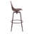 Clean Cut Swivel Counter Stool with Metal Frame-69342292-69342288