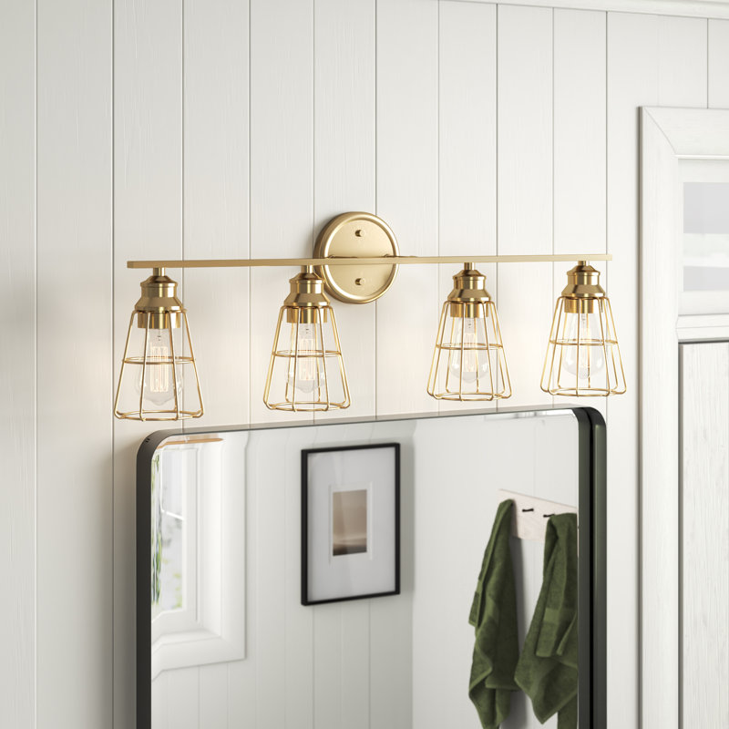 Éclairage pour salle de bain à intensité variable 4 lumières Lisamaria