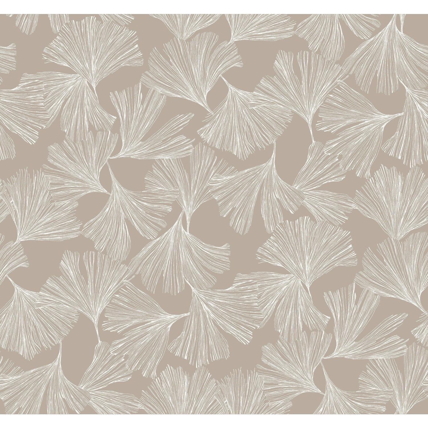 Almerton Modern Floral Wallpaper, Silver