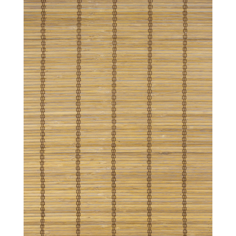 Cordless Light Filtering Woven Wood Bamboo Roman Shade with Valance, 29"W x 64"L, Deer