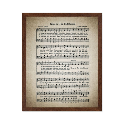 Great Is Thy Faithfulness Hymnal Sheet No2