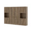 Grand lit escamotable avec 2 armoires de rangement, lit mural peu encombrant pour salle polyvalente-1033269975