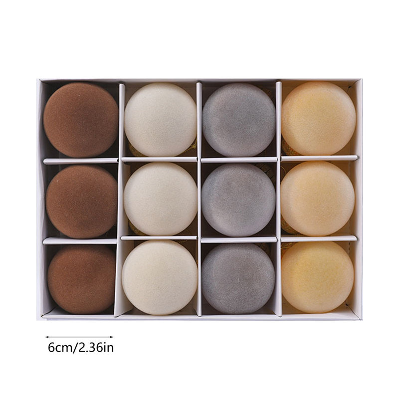 12 PCS Velours Boules De Noël Arbre De Noël Décoration Suspendue., de profondeur