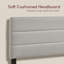 Modern Linen Effect Fabric Bed Frame with Adjustable Headboard for Bedroom Furniture-1912375002-1912375004