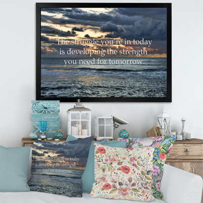 " Ocean And Inspirational Quote "