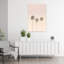 «Peachy Palms», art mural contemporain abstrait-129141994