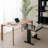 Natural solid wood dining table-584868003