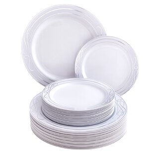 [600 COUNT] White Heavy Duty Disposable Paper Plates 9-Inch by EcoQuality -  Perfect for Parties, BBQ, Catering, Office, Event's, Pizza, Restaurants