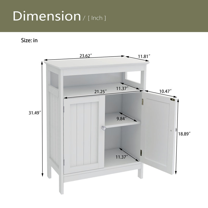 Armoire de rangement pour salle de bain avec portes à double volet
