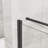 Goodyo Shower Enclosure Frameless 36 In.D X 36 In. W X 72 In. H, Corner Shower Door With 1/4 In. Clear Tempered Glass, Pivot Opening, Black Finish