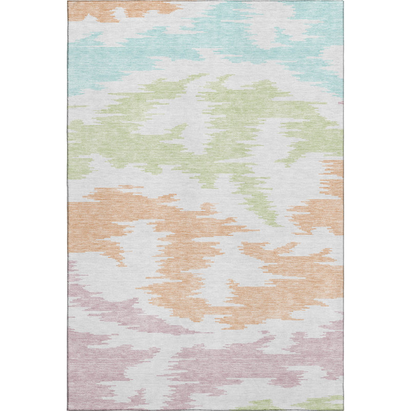 Tapis blanc de qualité supérieure lavable à la machine, Rectangle 10 pi x 14 pi