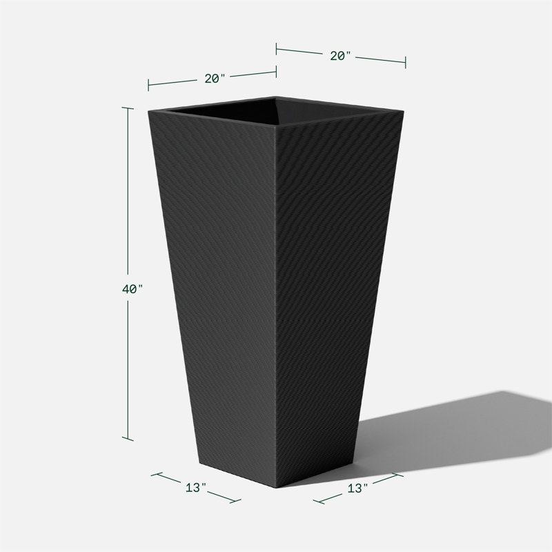 Pro Series Column Forty Planter, Black